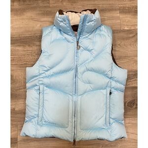 Columbia TITANIUM Size M Women's Blue Down Feather Full Zip Insulated